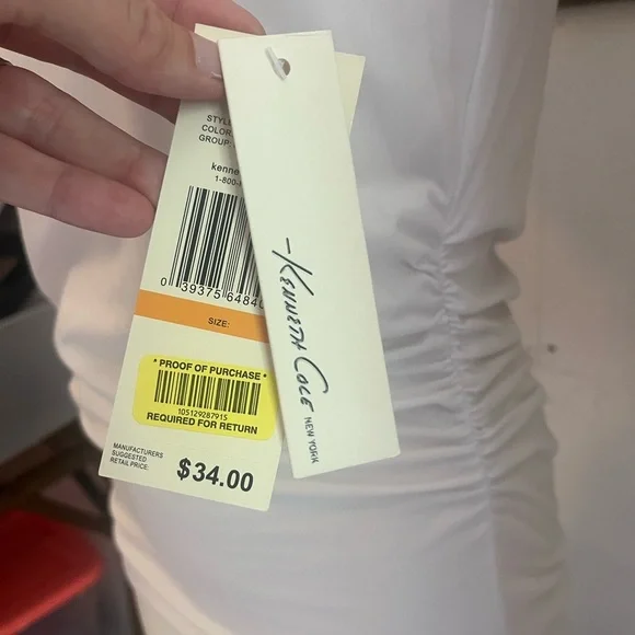 Kenneth Cole New York White Short Sleeve Tee - Picture 5 of 6